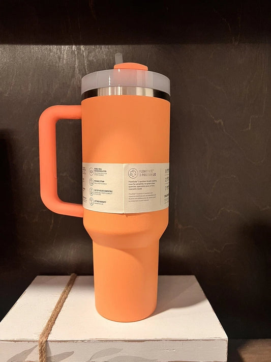 Stanley Quencher H2.0 40oz Tumbler with Handle & Straw – Orange (New Nectarine)