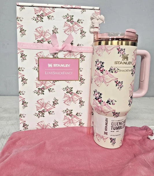 Stanley x LoveShackFancy Quencher H2.0 Tumbler – Insulated Stainless Steel (Limited Edition)